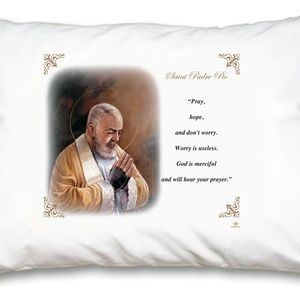 St Pio Pillow Case - English Prayer
